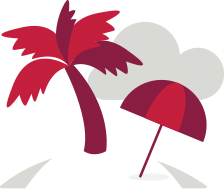 Palm Tree and umbrella
